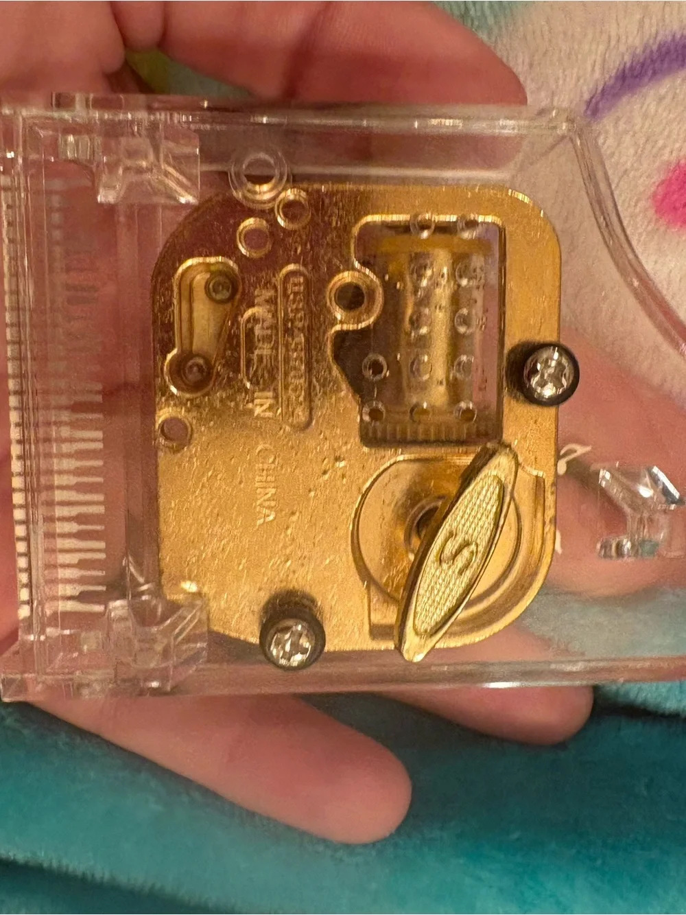 Vintage Musical Piano Paperweight - clear-Brand NEW In box!